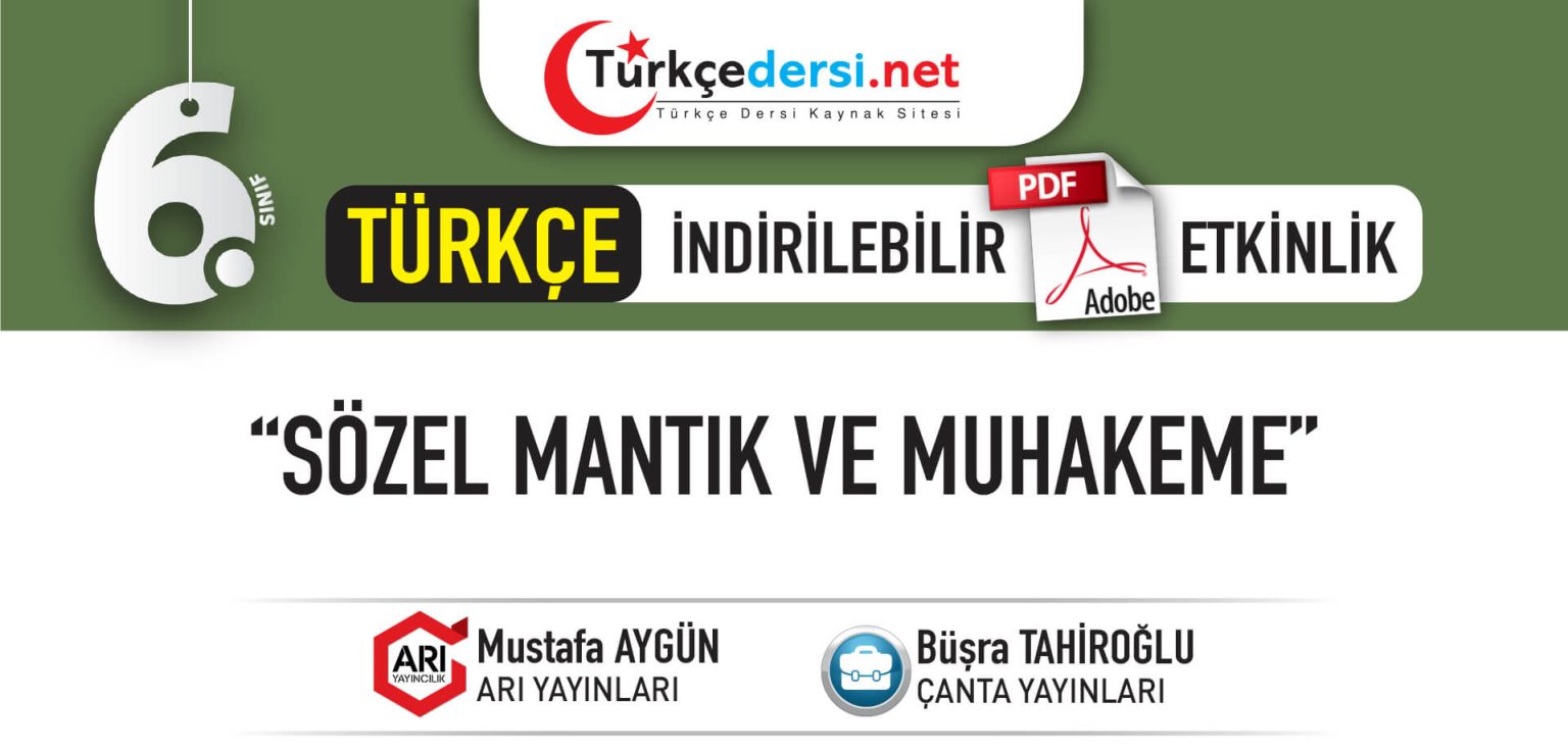 6. Sınıf Sözel Mantık Ve Muhakeme Etkinlikleri (İndirilebilir PDF ...